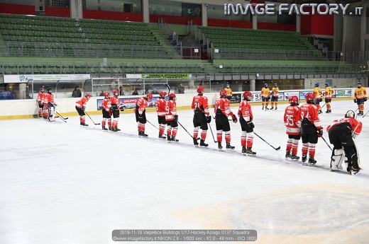 2019-11-16 Valpellice Bulldogs U17-Hockey Asiago 0137 Squadra